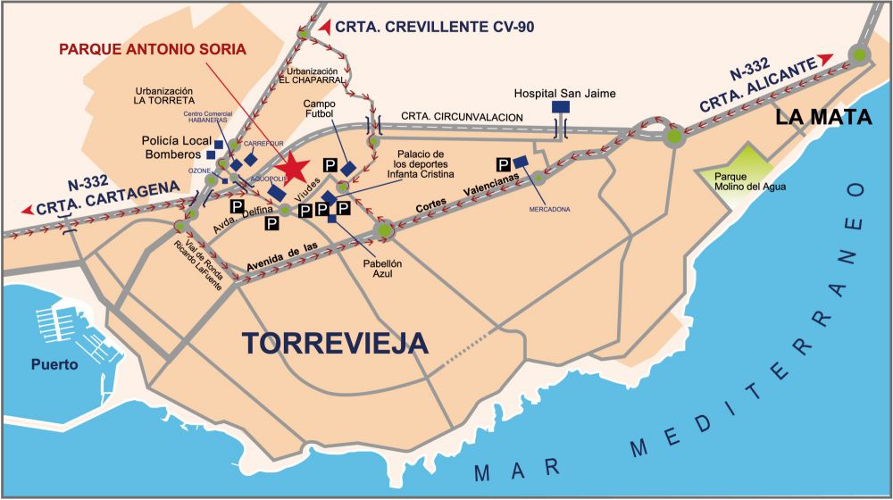 Map of Torrevieja