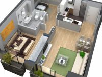 Three bedroom apartment in Barcelona (Spain) - 70 m2, ID:75439