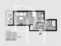 Buy apartments in Good Water, Montenegro 32m2 price 70 840€ ID: 130458 3