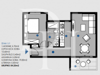 Buy apartments in Good Water, Montenegro 54m2 price 119 350€ ID: 130468 3