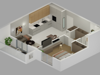 Купить апартаменты в Баре, Черногория 58м2 цена 148 200€ у моря ID: 131780 3
