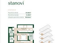Купить апартаменты в Подгорице, Черногория 46м2 цена 113 950€ ID: 131854 10