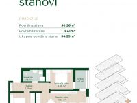 Купить апартаменты в Подгорице, Черногория 46м2 цена 113 950€ ID: 131854 4