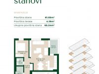 Купить апартаменты в Подгорице, Черногория 46м2 цена 113 950€ ID: 131854 9
